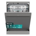 HS663A90XUK Hisense Hi6 Freestanding Dishwasher - Auto dry A-Rated Stainless Steel