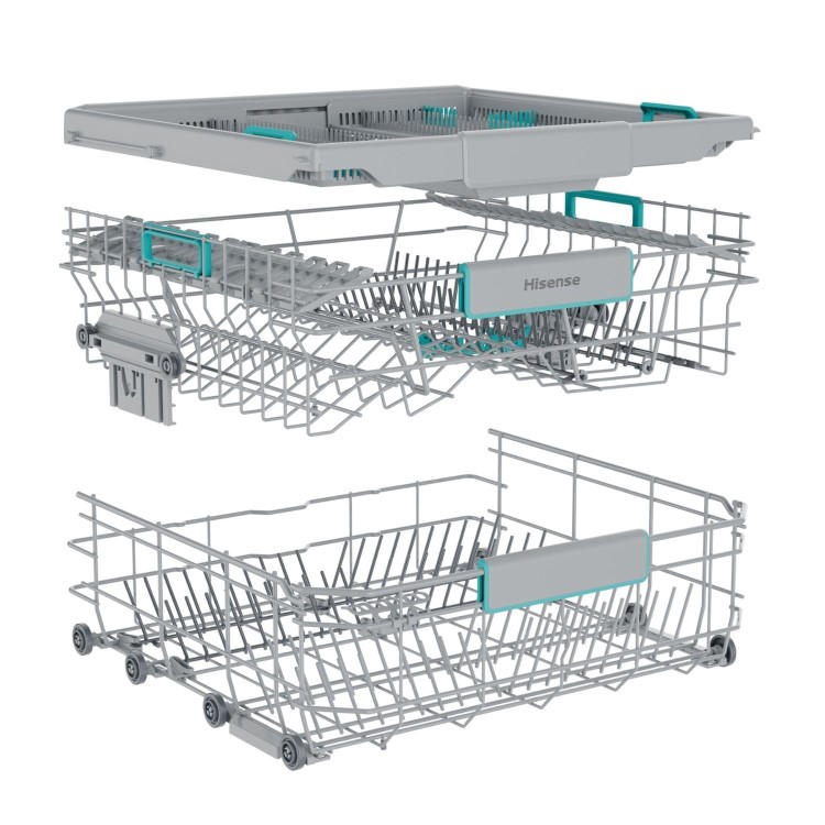 Hisense Freestanding Dishwasher - WiFi-enabled A-Rated Silver