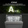 Hisense Hi6 Freestanding Dishwasher - Auto dry A-Rated Stainless Steel