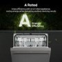 Hisense Freestanding Dishwasher - WiFi-enabled A-Rated Silver