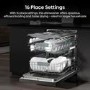 Hisense Hi6 Freestanding Dishwasher - Auto dry A-Rated Stainless Steel