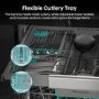 Hisense Freestanding Dishwasher - WiFi-enabled A-Rated White