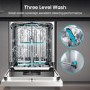 Refurbished Hisense HS673C60WUK 16 Place Freestanding Dishwasher White