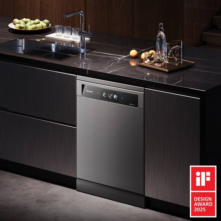 Hisense Hi9 Freestanding Dishwasher - Smart Wi-Fi A-Rated - Graphite
