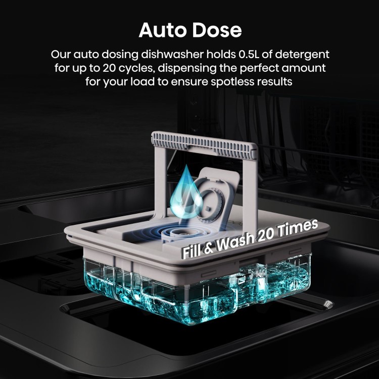 Hisense Hi9 Freestanding Dishwasher - Smart Wi-Fi A-Rated - Graphite