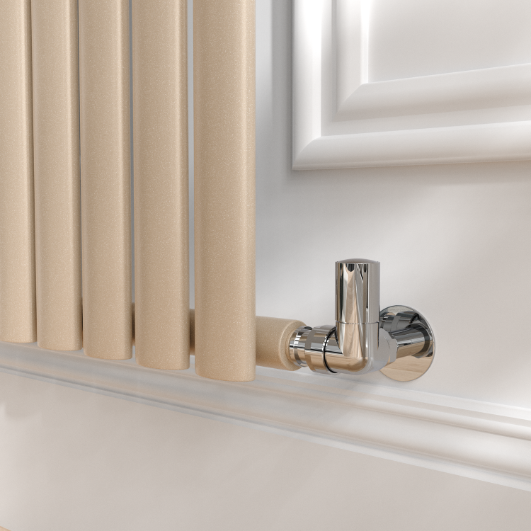 Sorrento Cleopatra Horizontal Oval Designer Radiator 600x413mm Single Panel 1103 BTU