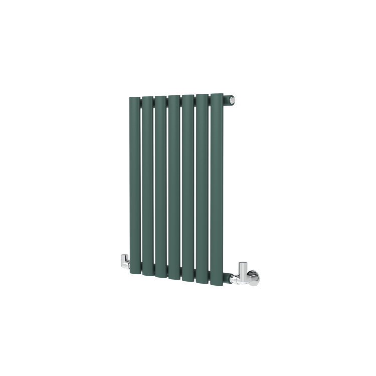 Sorrento Evergreen Horizontal Oval Designer Radiator 600x413mm Single Panel 1103 BTU
