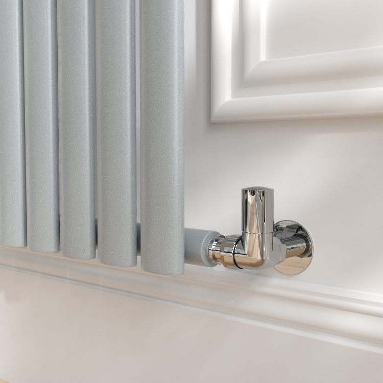 Sorrento Salt & Pepper Horizontal Oval Designer Radiator 600x413mm Single Panel 1103 BTU