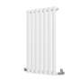 Sorrento White Horizontal Oval Designer Radiator 800x413mm Single Panel 1364 BTU