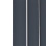 Riace Anthracite Horizontal Flat Designer Radiator 600x612mm Single Panel 1430 BTU