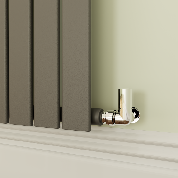 Riace Anthracite Horizontal Flat Designer Radiator 800x612mm Single Panel 1430 BTU