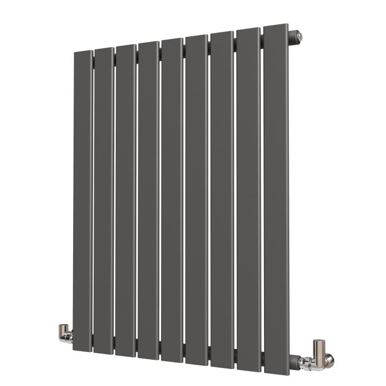 Riace Anthracite Horizontal Flat Designer Radiator 800x612mm Single Panel 1430 BTU