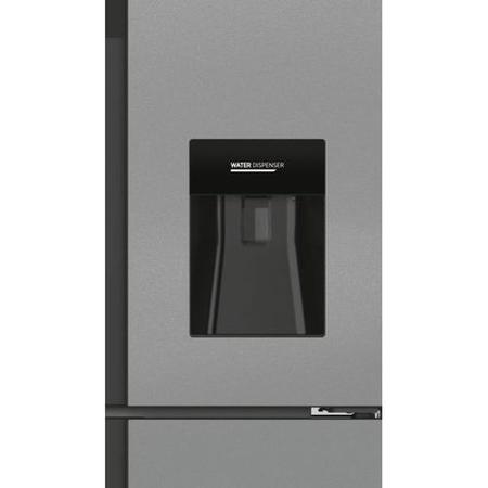 Hoover 432 Litre French Style American Fridge Freezer - Stainless Steel
