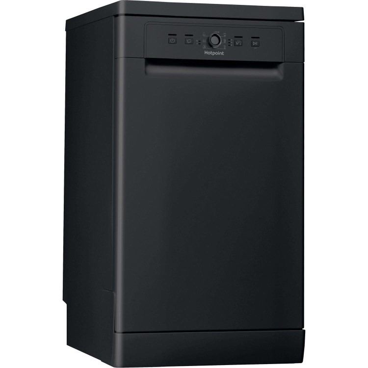 Refurbished Hotpoint HSFE1B19BUK 10 Place Freestanding Dishwasher Black