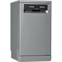 HSFO3T223WXUKN Hotpoint 3D Zone Wash Freestanding Slimline Dishwasher - Stainless Steel