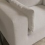 Chaise Corner Sofa and Love Seat Set in Beige Boucle - Hudson