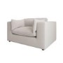 Beige Boucle 4 Seater Sofa and Love Seat Set - Hudson