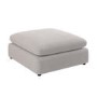 Beige Boucle Footstool - Hudson