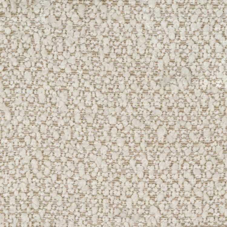 Beige Boucle Footstool - Hudson