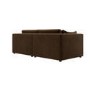 Chocolate Brown Velvet 3 Seater Sofa - Hudson 
