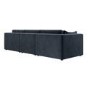 Charcoal Velvet 4 Seater Sofa - Hudson 