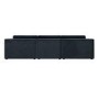 Charcoal Velvet 4 Seater Sofa - Hudson 