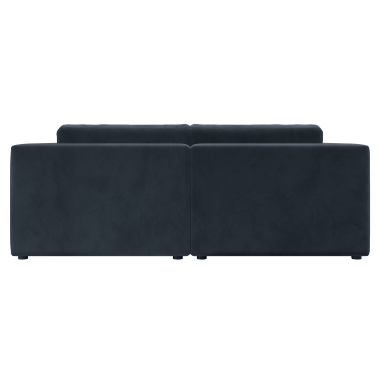 Charcoal Grey Velvet 3 Seater Sofa - Hudson