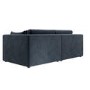 Charcoal Grey Velvet 3 Seater Sofa - Hudson