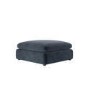 Charcoal Grey Velvet Foostool - Hudson
