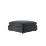 Charcoal Grey Velvet Foostool - Hudson