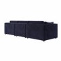 Navy Blue Velvet 4 Seater Reversible Chaise L-Shape Corner Sofa - Hudson