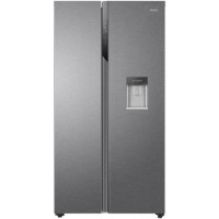 Refurbished Haier HSR3918EWPG Freestanding 521 Litre American Fridge Freezer