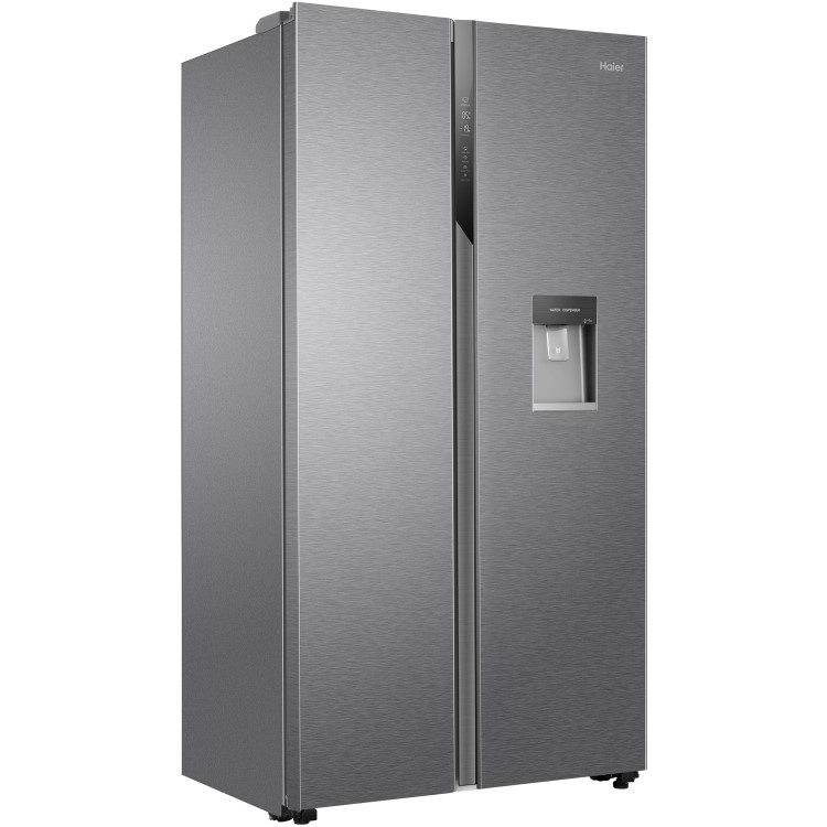 Refurbished Haier HSR3918EWPG Freestanding 521 Litre American Fridge Freezer