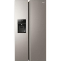 Refurbished Haier HSR3918FIMP Freestanding 504 Litre 70/30 Frost Free American Fridge Freezer