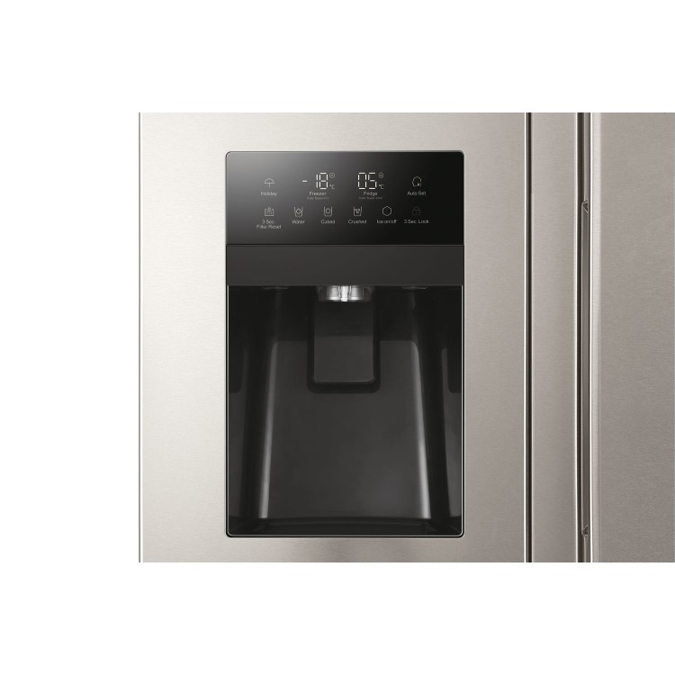 Refurbished Haier HSR3918FIMP Freestanding 504 Litre 70/30 Frost Free American Fridge Freezer