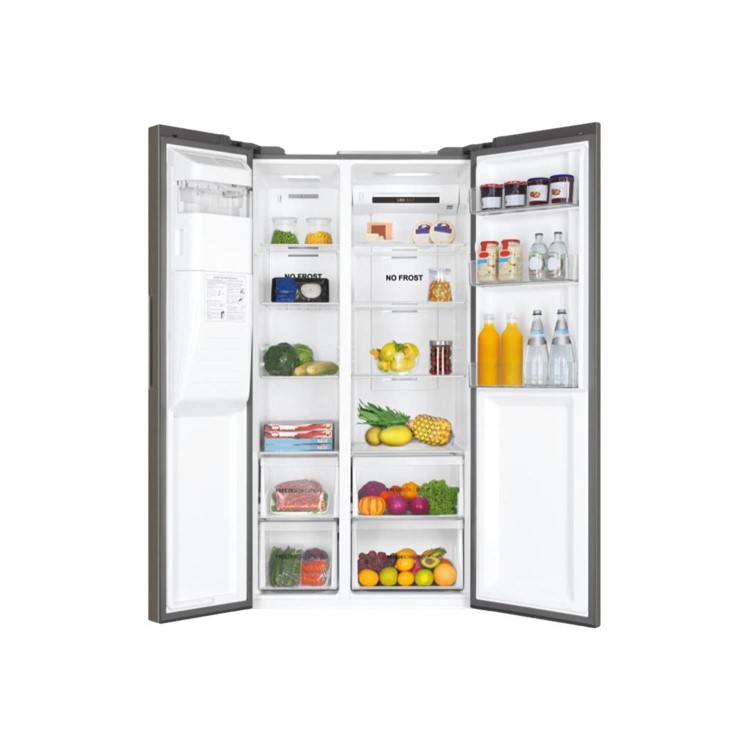 Refurbished Haier HSR3918ENPG 504 Litre Frost Free American Fridge Freezer