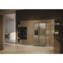 Refurbished Haier Series 5 HSW59F18DIMM Freestanding 601 Litre Frost Free American Fridge Freezer Stainless Steel