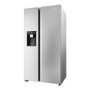 Refurbished Haier Series 5 HSW59F18DIMM Freestanding 601 Litre Frost Free American Fridge Freezer Stainless Steel