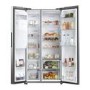 Refurbished Haier Series 5 HSW59F18DIMM Freestanding 601 Litre Frost Free American Fridge Freezer Stainless Steel