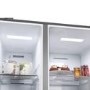 Refurbished Haier Series 5 HSW59F18DIMM Freestanding 601 Litre Frost Free American Fridge Freezer Stainless Steel