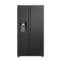 Refurbished Haier SBS 90 Series 5 HSW59F18EIPT 601 Litre Frost Free American Fridge Freezer Black
