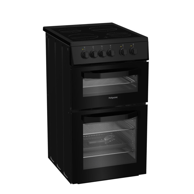 Hotpoint 50cm Electric Cooker - Black