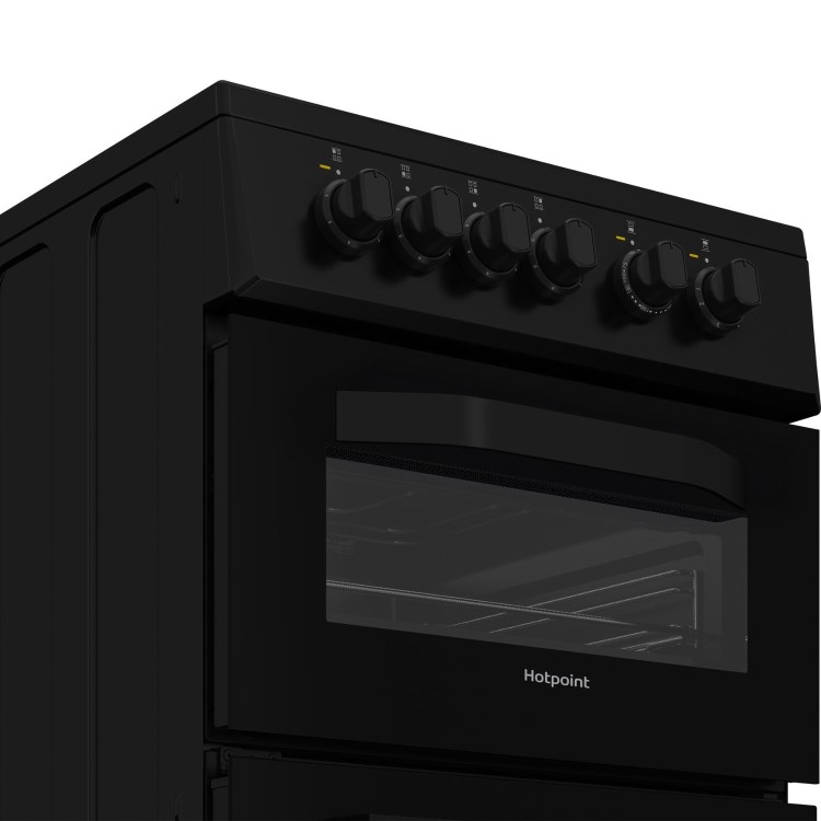 Hotpoint 50cm Electric Cooker - Black
