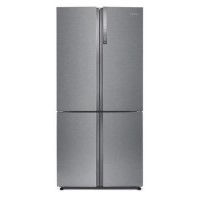 Refurbished Haier HTF-452DM7 Freestanding 452 Litre 70/30 Frost Free American Fridge Freezer Stainless Steel