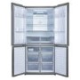 Refurbished Haier HTF-452DM7 Freestanding 452 Litre 70/30 Frost Free American Fridge Freezer Stainless Steel