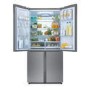 Refurbished Haier HTF-452DM7 Freestanding 452 Litre 70/30 Frost Free American Fridge Freezer Stainless Steel