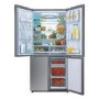 Refurbished Haier HTF-452DM7 Freestanding 452 Litre 70/30 Frost Free American Fridge Freezer Stainless Steel