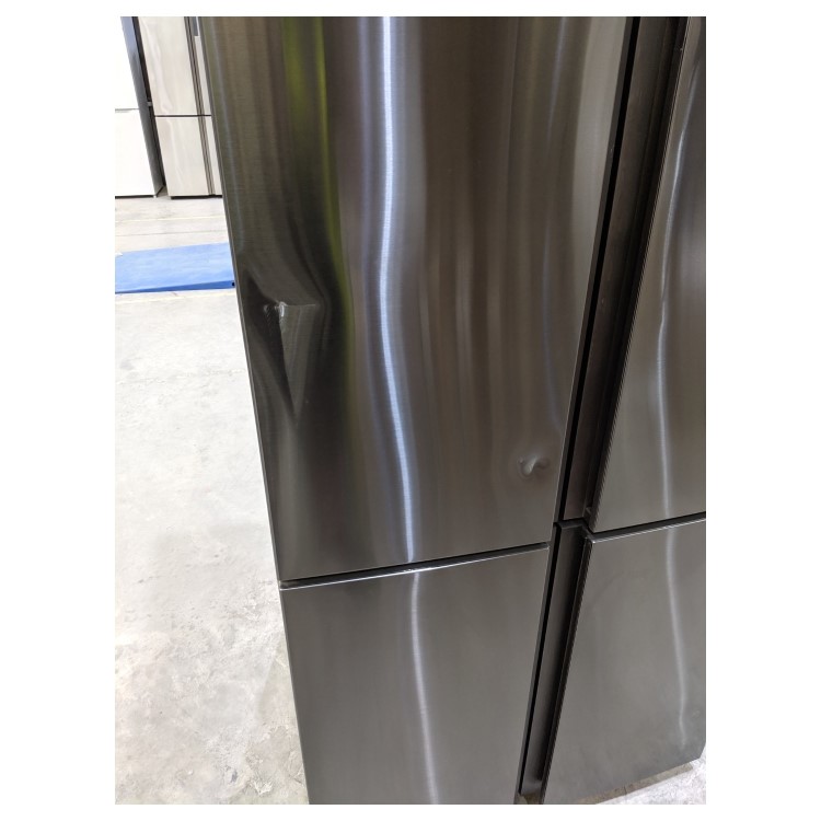 Refurbished Haier HTF-610DSN7 Freestanding 610 Litre 70/30 American Fridge Freezer Black