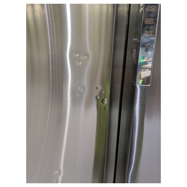 Refurbished Haier HTF-610DSN7 Freestanding 610 Litre 70/30 American Fridge Freezer Black