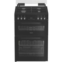Refurbished Hotpoint 60cm Gas Cooker - Black Refurbished Hotpoint 60cm Gas Cooker - Black